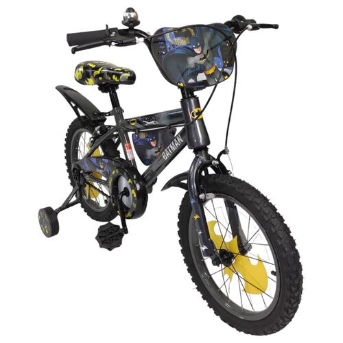 Bicicleta para Niños Rodada 16 Batman con Llantas Entrenadoras  - Negro.
