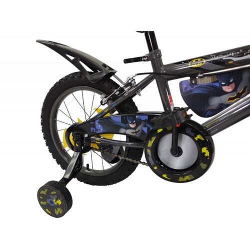 Bicicleta para Niños Rodada 16 Batman con Llantas Entrenadoras  - Negro.