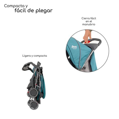 Carriola para Bebe Ultra Plegable Con Charola,6 a 24 meses 15kg  - Azul