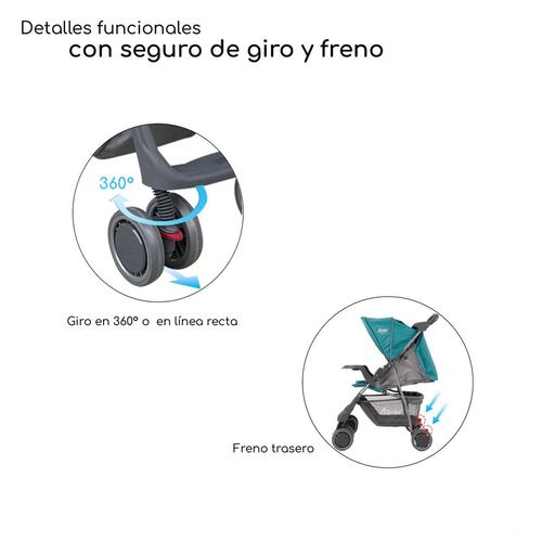 Carriola para Bebe Ultra Plegable Con Charola,6 a 24 meses 15kg  - Azul