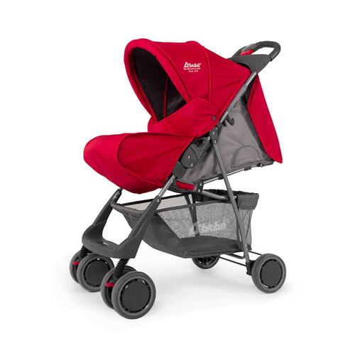 Carriola para Bebe Ultra Plegable Con Charola,6 a 24 meses 15kg  - Rojo.