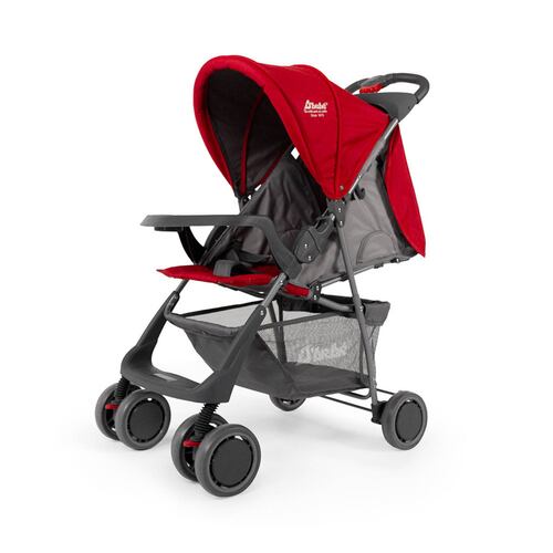 Carriola para Bebe Ultra Plegable Con Charola,6 a 24 meses 15kg  - Rojo.