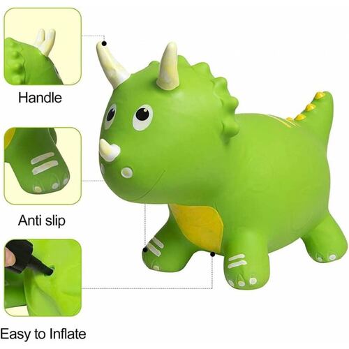 Montable Inflable Saltarin Brinca Botador Animal Salto para Niños  - Verde.