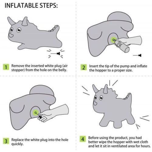 Montable Inflable Saltarin Brinca Botador Animal Salto para Niños  - Verde.