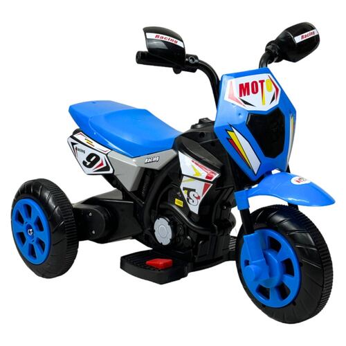 Motocicleta Montable para Niños 3 Ruedas Sonido,luz 6V  - Azul.