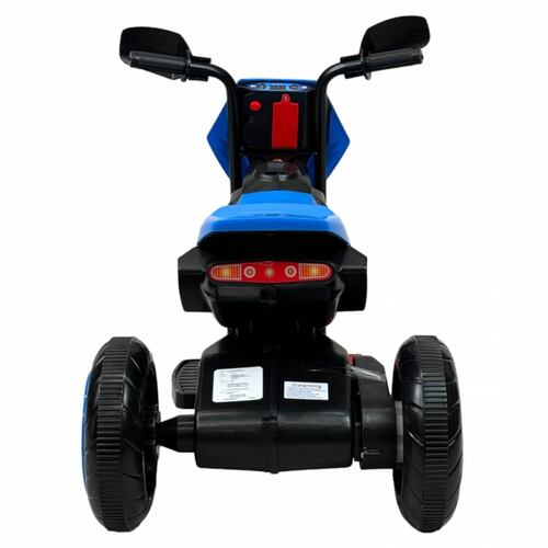 Motocicleta Montable para Niños 3 Ruedas Sonido,luz 6V  - Azul.