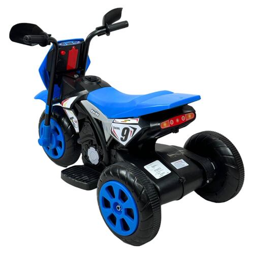 Motocicleta Montable para Niños 3 Ruedas Sonido,luz 6V  - Azul.
