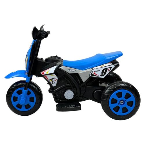 Motocicleta Montable para Niños 3 Ruedas Sonido,luz 6V  - Azul.