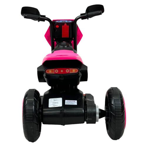Motocicleta Montable para Niños 3 Ruedas Sonido,luz 6V  - Rosa
