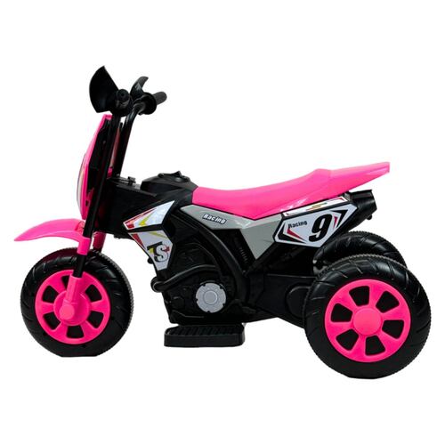 Motocicleta Montable para Niños 3 Ruedas Sonido,luz 6V  - Rosa