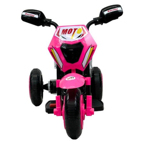 Motocicleta Montable para Niños 3 Ruedas Sonido,luz 6V  - Rosa