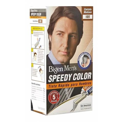 Tinte Bigen Men's Speedy Color Cabello Castaño Medio S105