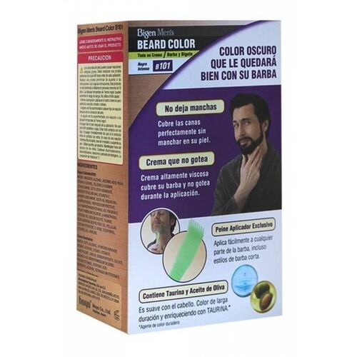 Tinte Bigen Men's Barba Negro Intenso B101 Permanente