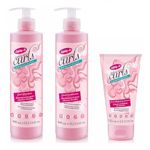 Girls With Curls Kit Shampoo Acondicionador Crema Para Peinar Rizos