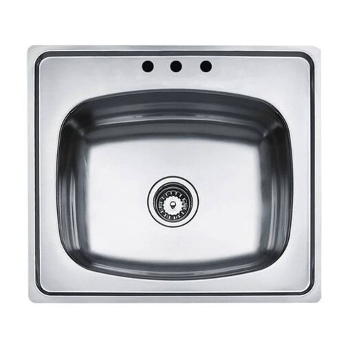 TARJA / FREGADERO TEKA 635.560 1C (25.22) 6 PARA EMPOTRAR DE 63.5 CM (25 PULGADAS) CON UNA TINA EN ACERO INOXIDABLE.