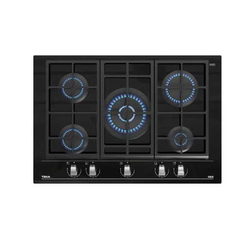PARRILLA EMPOTRABLE DE GAS TEKA GZC 85330 XBB DE 75 CM (30 PULGADAS) CON CRISTAL CERÁMICO COLOR NEGRO