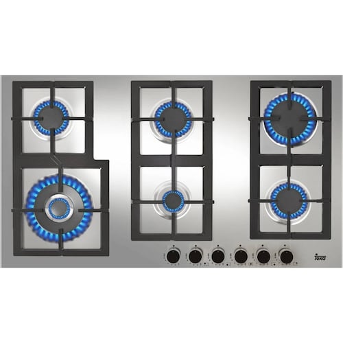 PARRILLA EMPOTRABLE DE GAS TEKA EFX 90.1 6G AI AL 2DR CI DE 86 CM EN ACERO INOXIDABLE.