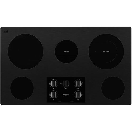 Parrilla Eléctrica Vitrocerámica Empotre Whirlpool WCE55US6HB 92 cm (36") 5 Quem