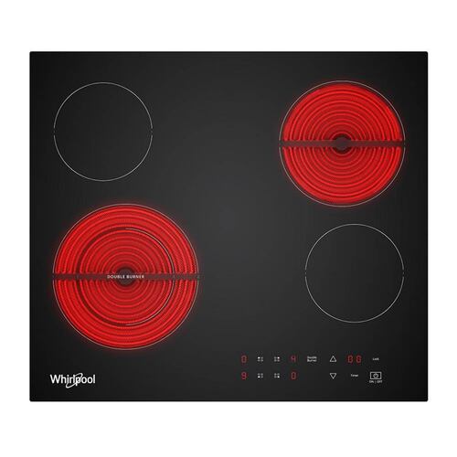Parrilla Empotrable de Cocina Whirlpool Electrica WEC5240B de 60 cms en Acero Inoxidable.
