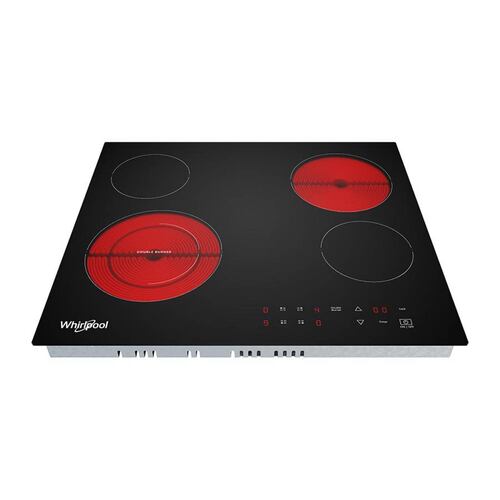 Parrilla Empotrable de Cocina Whirlpool Electrica WEC5240B de 60 cms en Acero Inoxidable.