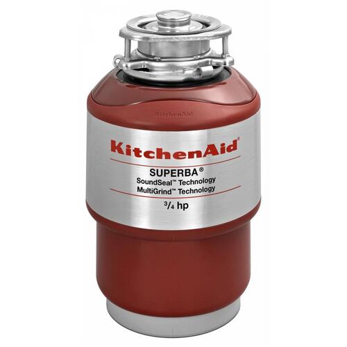 Triturador  De Cocina KitchenAid 3/4 Caballos De Fuerza KCDS075T De 23 Cms Cms En Acero Inoxidable.