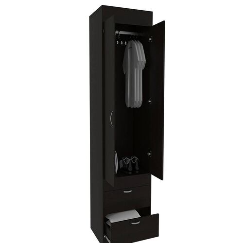 CLOSET LISBOA 2 CAJONES COLOR CHOCOLATE MARCA EXCELSIOR.