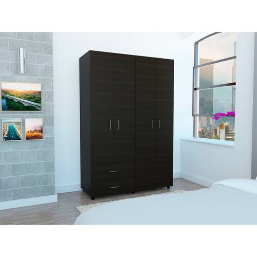 CLOSET ARMABLE MODELO ANKORA MARCA EXCELSIOR COLOR CHOCOLATE.