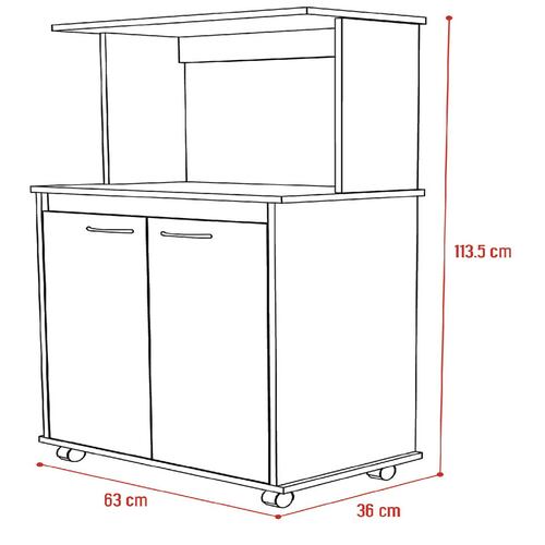 MODULO MICROONDAS ITALIA COLOR BLANCO MARCA EXCELSIOR.