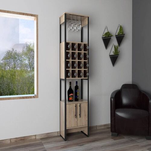MUEBLE BAR MAGNUM COLOR MIEL MARCA EXCELSIOR.