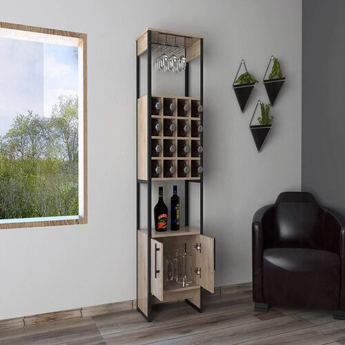 MUEBLE BAR MAGNUM COLOR MIEL MARCA EXCELSIOR.