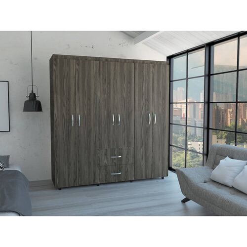 CLOSET ARMABLE MODELO BARILOCHE MARCA EXCELSIOR COLOR COÑAC
