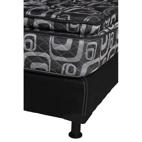 Colchón Queen Size Spring Air Morgan Con Box Negro