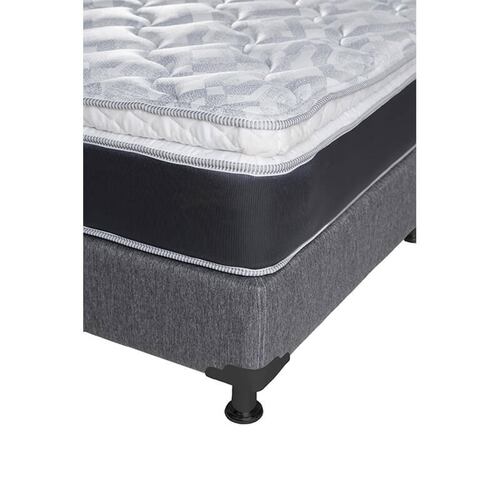 Colchón Queen Size Spring Air Marte con Box Dicasa Gris, Sábanas y 2 Almohadas Osos
