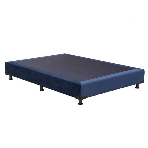 Box Queen Size Dicasa Trevor Azul Oscuro