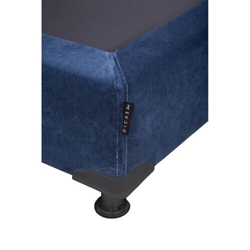 Box Queen Size Dicasa Trevor Azul Oscuro