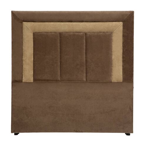 Cabecera Queen Size Dicasa Bora Morado con Café con Kahki