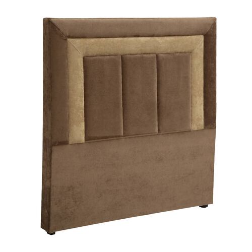 Cabecera Queen Size Dicasa Bora Morado con Café con Kahki