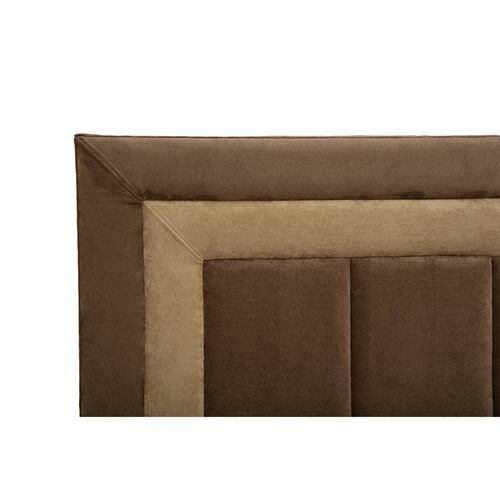 Cabecera Queen Size Dicasa Bora Morado con Café con Kahki
