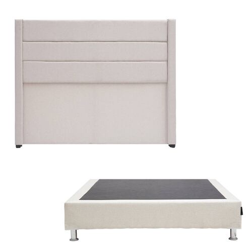 Cabecera Individual Dicasa Lugo con Box Columbia Beige