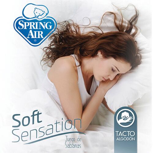 Juego de Sábanas Matrimonial Spring Air Soft Sensation Coral