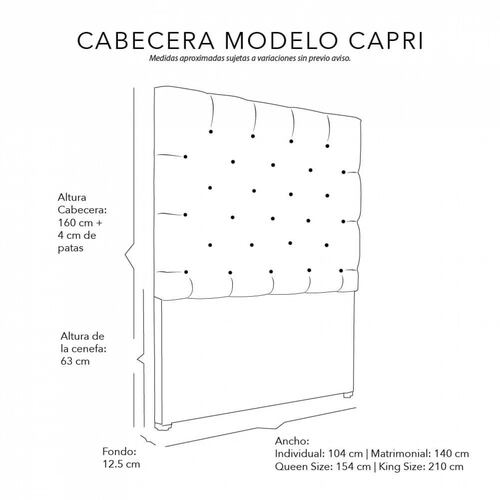 Colchón Individual Restonic Trust con Cabecera Dicasa Capri Gante Palo de Rosa