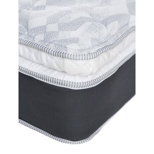 Colchón Spring Air Marte king size con protector, sábanas, almohada y edredón..