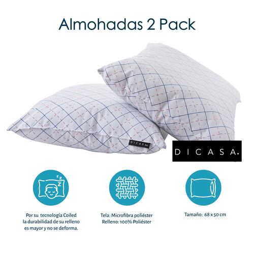 Colchon King Size Spring Air Morgan con Box y Almohada 2 Pack