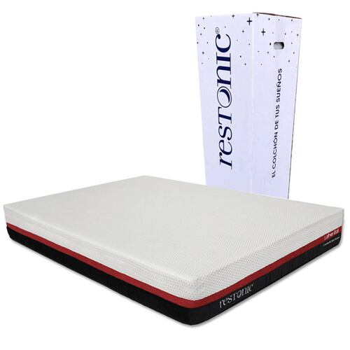 Colchon King Size Restonic Roll con Almohada 2 Pack