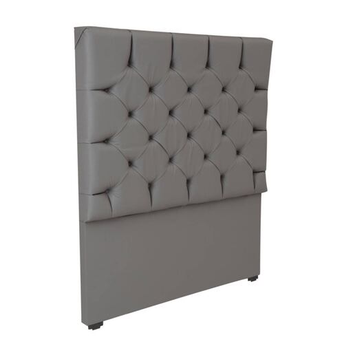 Colchon Queen Size Spring Air Marte con Cabecera Calgary Gris Rata