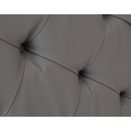 Colchon Queen Size Spring Air Marte con Cabecera Calgary Gris Rata