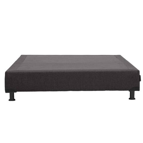 Colchon Matrimonial Spring Air Monaco Con Cabecera Mary y Box Gris Oscuro