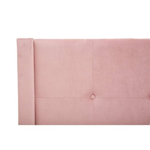 Colchon Matrimonial Spring Air Morgan Con Cabecera Toledo y Box Palo de Rosa