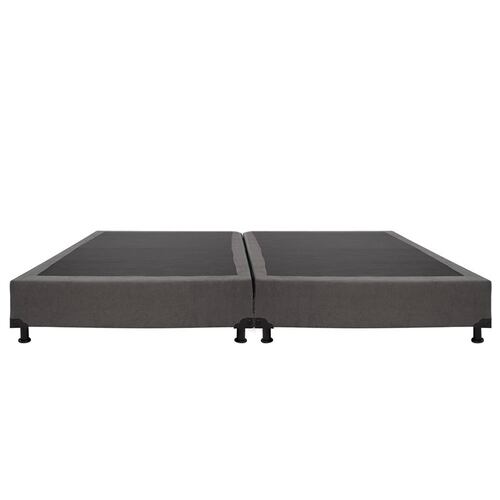 Colchon King Size Spring Air Marte Con Box Gris y 2 Almohadas Osos