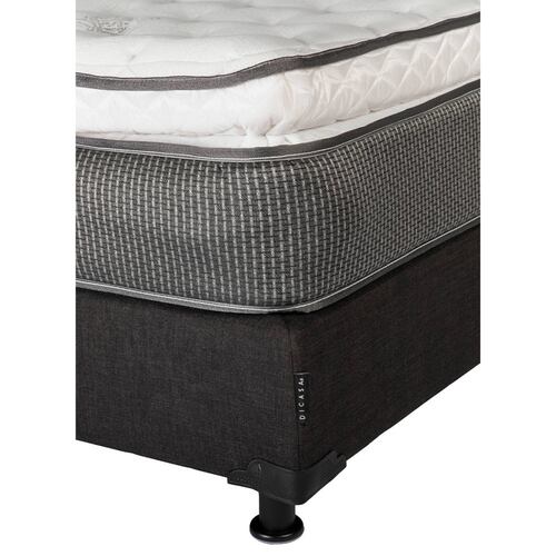 Colchon Matrimonial Spring Air Phantom Con Box Negro y Sabanas